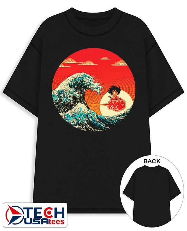 A Cloud Over Kanagawa Wave Goku shirt