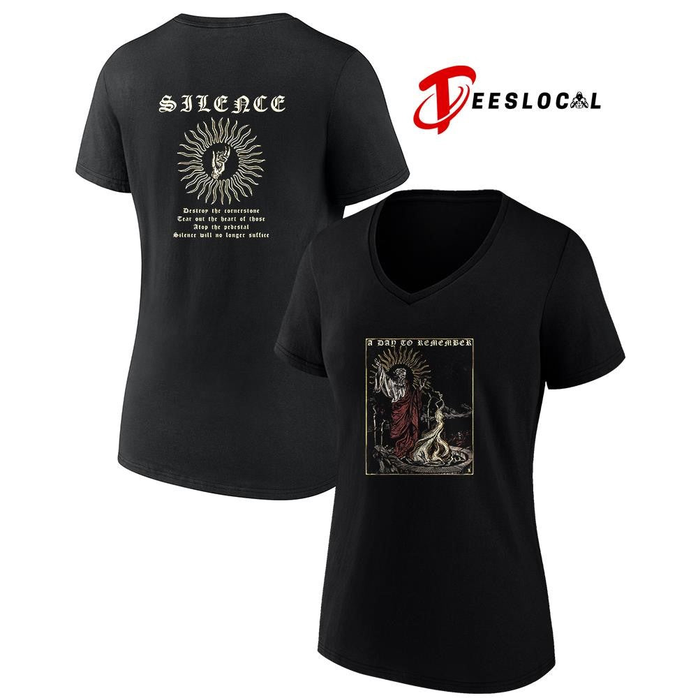 A Day To Remember Silence destroy the cornerstone graphic shirt