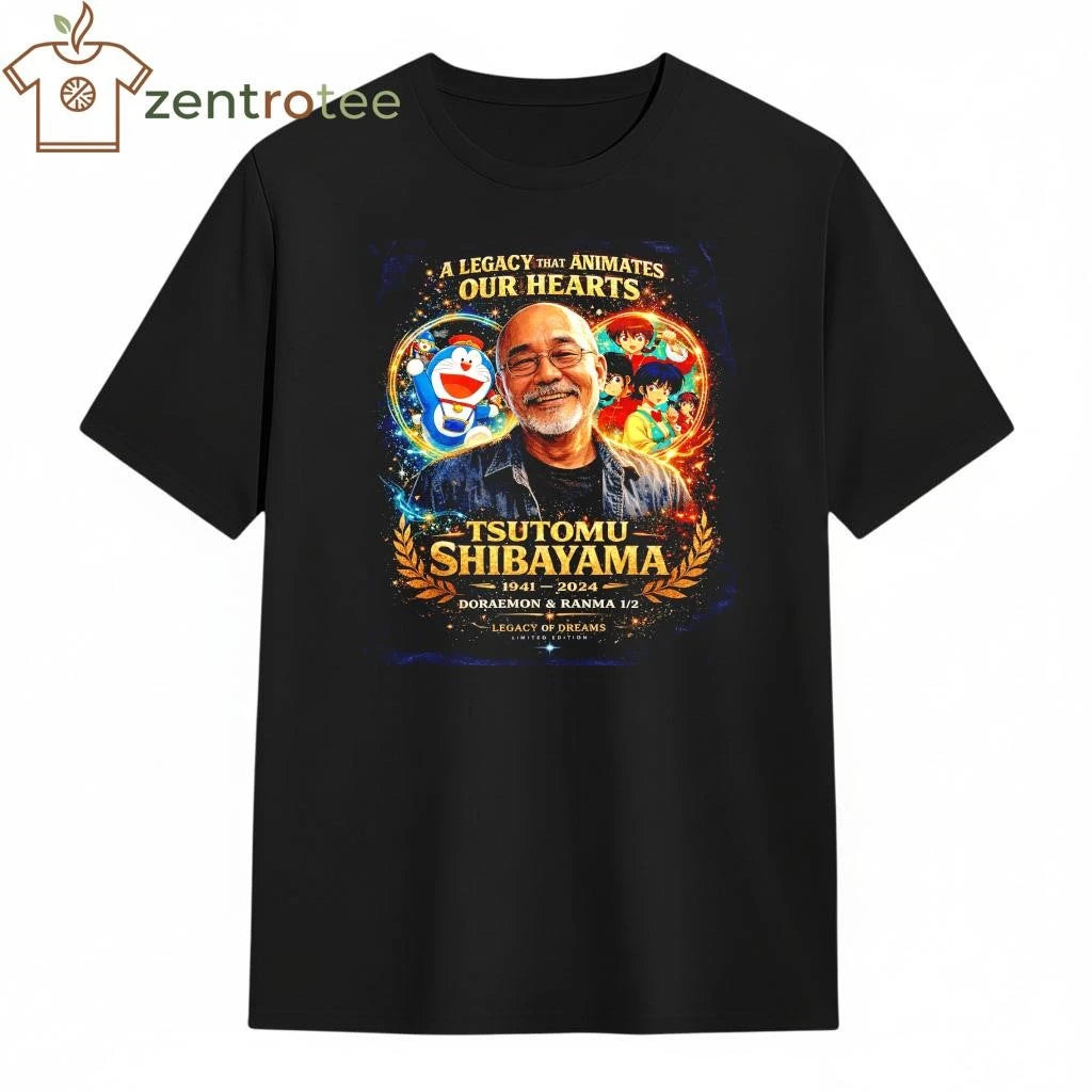 A Legacy That Animates Our Hearts Tsutomu Shibayama 1941 2026 Draemon tee