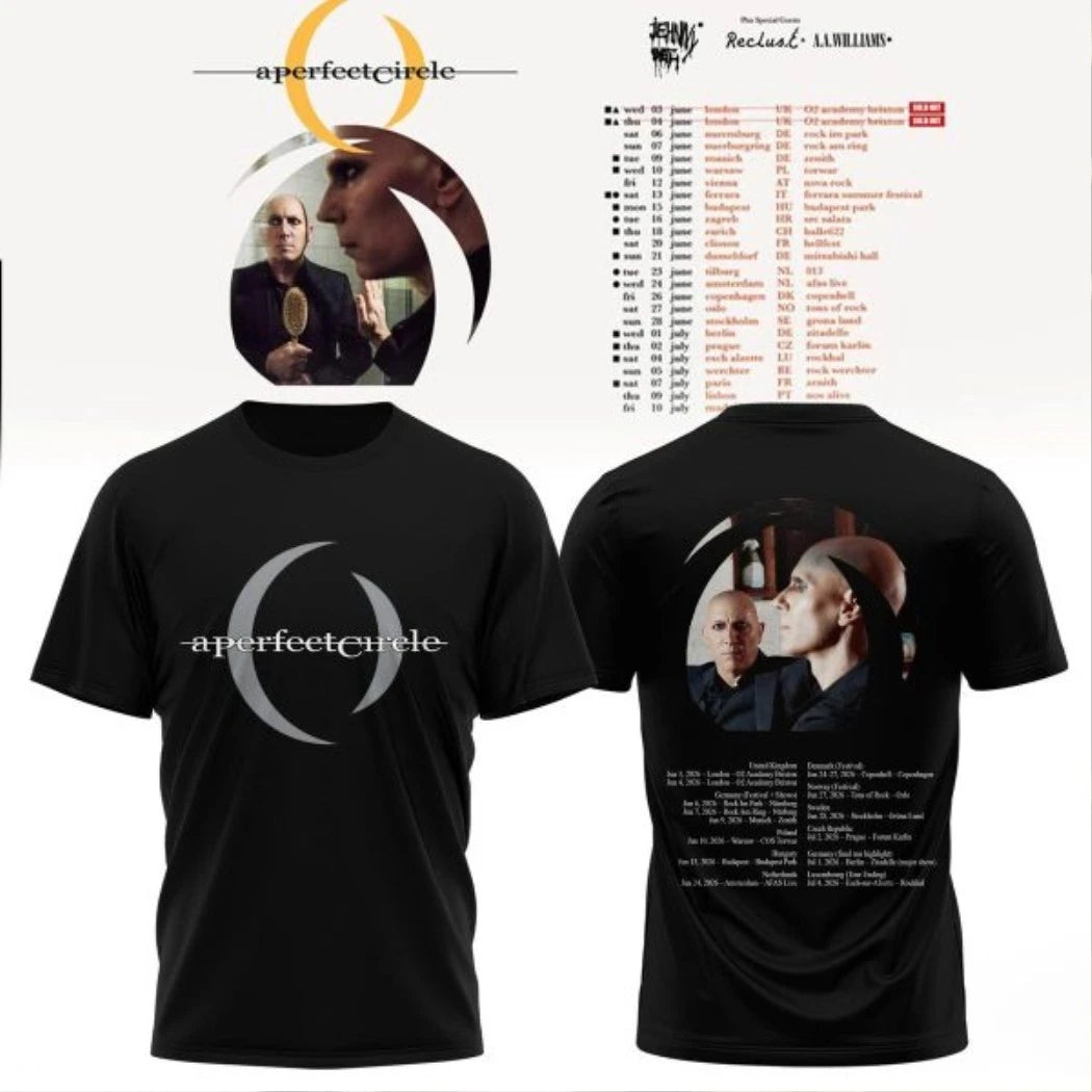 A Perfect Circle 2026 Schedule Tour Hoodie T-Shirt