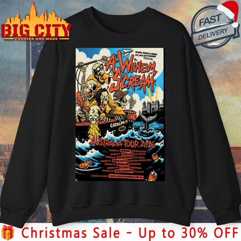 A Wilhelm Scream Australia 2026 Shows Poster shirt