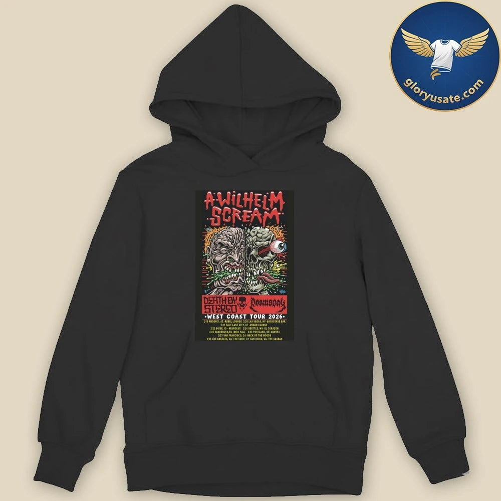A Wilhelm Scream West Coast Tour 2026 Poster Shirt