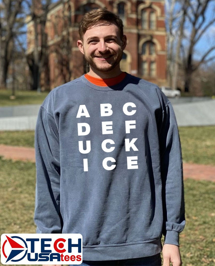 ABCDEFUCK ICE alphabet shirt