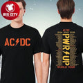AC DC PWR UP World Tour Dates And Places 2024-2026 Two Sided Shirt