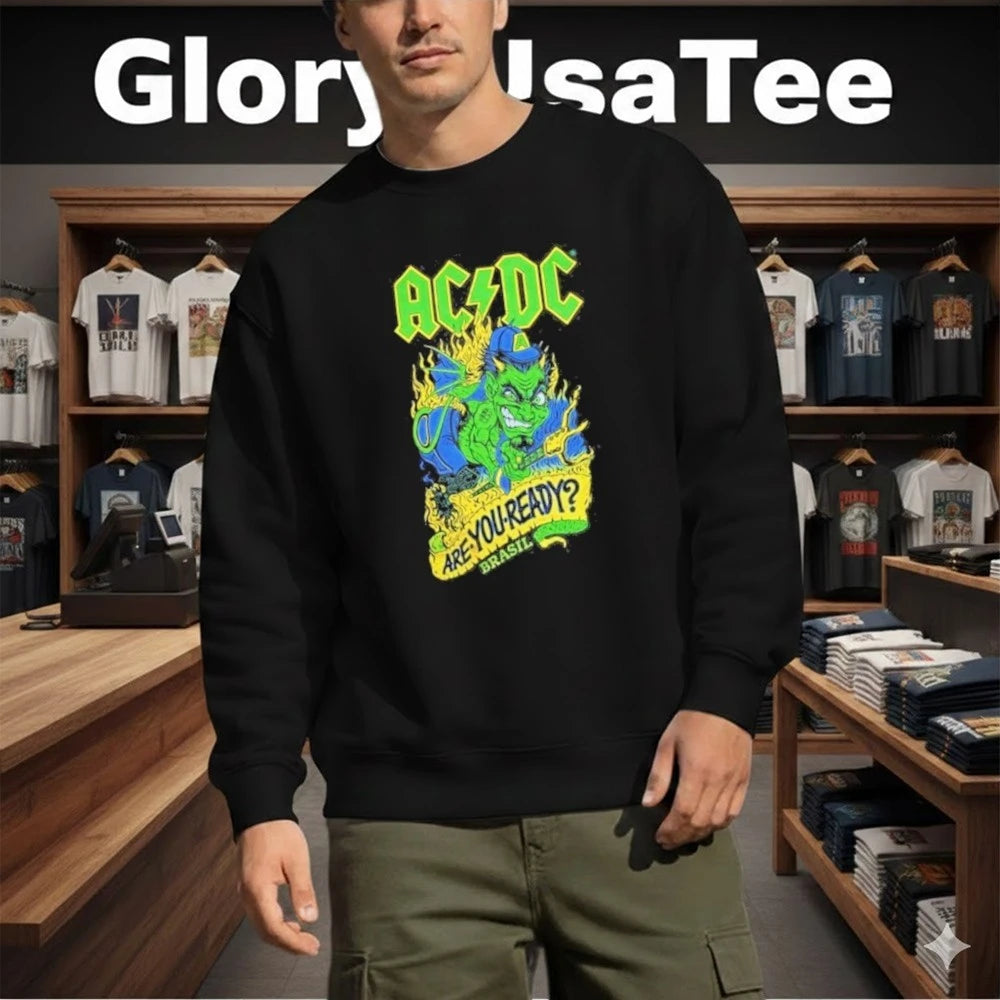 AC DC PWR Up Tour 2026 Sao Paulo Pop Up Merch At Tokio Marine Hall On February 28 March 4 2026 Are You Ready Brasil T-Shirt