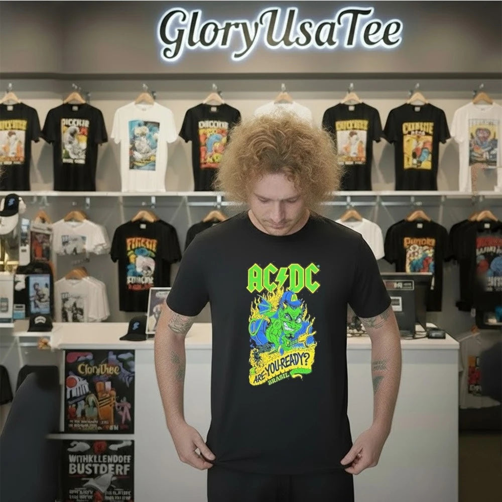 AC DC PWR Up Tour 2026 Sao Paulo Pop Up Merch At Tokio Marine Hall On February 28 March 4 2026 Are You Ready Brasil T-Shirt