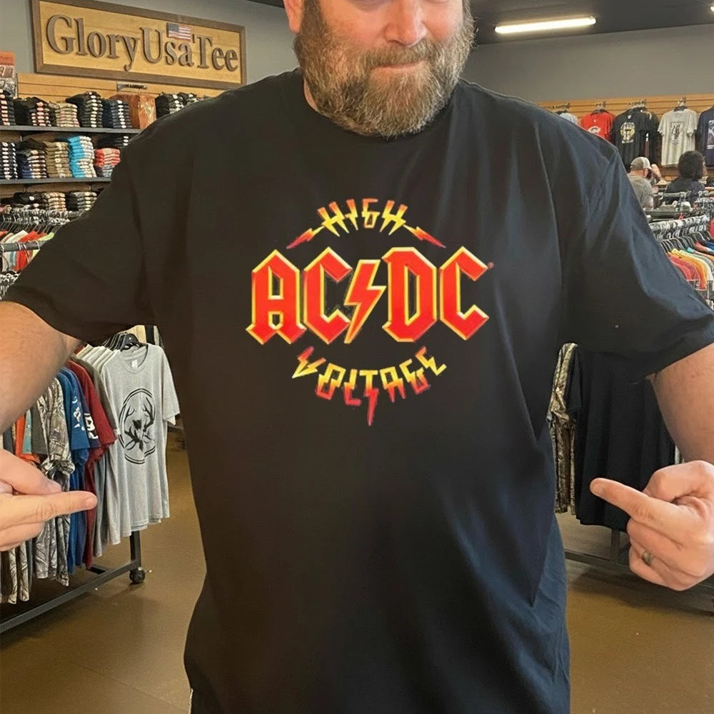 AC DC PWR Up Tour 2026 Sao Paulo Pop Up Merch At Tokio Marine Hall On February 28 March 4 2026 High Votage Two Sided Shirt