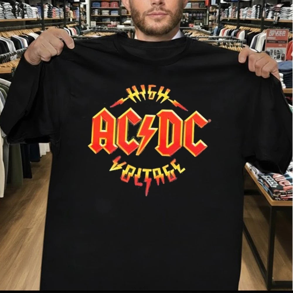 AC DC PWR Up Tour 2026 Sao Paulo Pop Up Merch At Tokio Marine Hall On February 28 March 4 2026 High Votage Two Sided Shirt