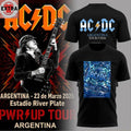 AC DC Power Up Tour Argentina 2026 Hoodie T-Shirt
