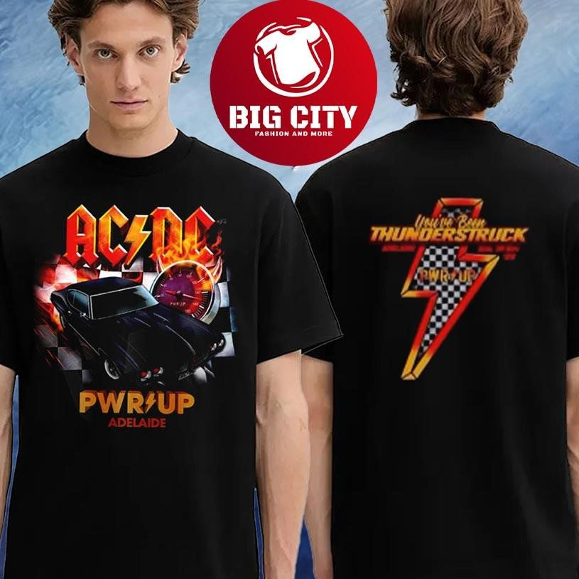 ACDC PWR Up 2025 Event Two Sided Shirt
