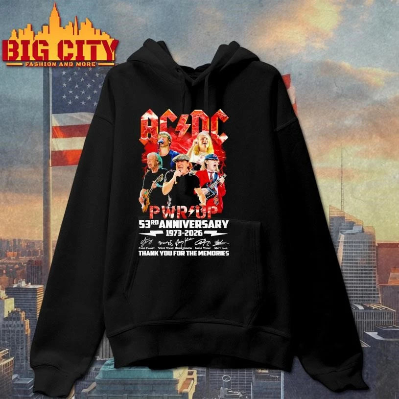 ACDC Pwr Up 53rd Anniversary 1973-2026 Signature Thank You For The Memories Shirt