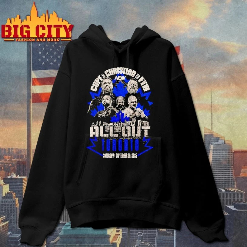 AEW ALL OUT 2025 Matchup Cope and Christian Cage vs FTR shirts