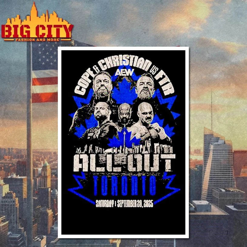 AEW ALL OUT 2025 Matchup Cope and Christian Cage vs FTR shirts