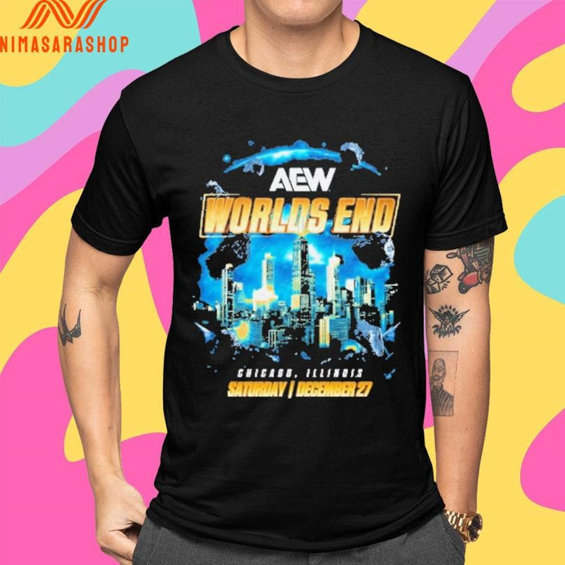 AEW Worlds End Chicago Illinois Saturday December 27 2025 Event Shirts