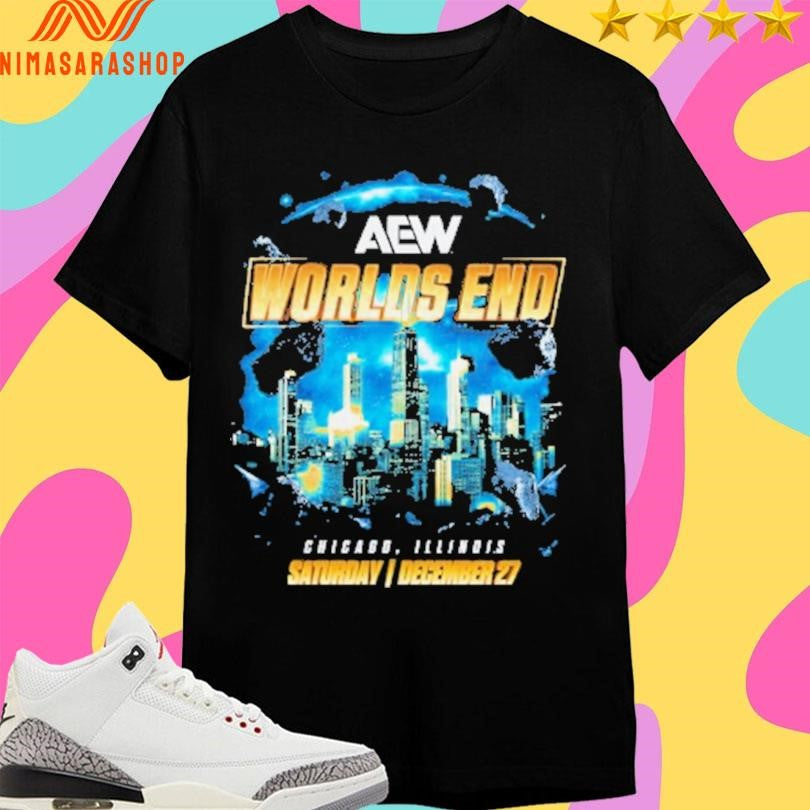 AEW Worlds End Chicago Illinois Saturday December 27 2025 Event Shirts