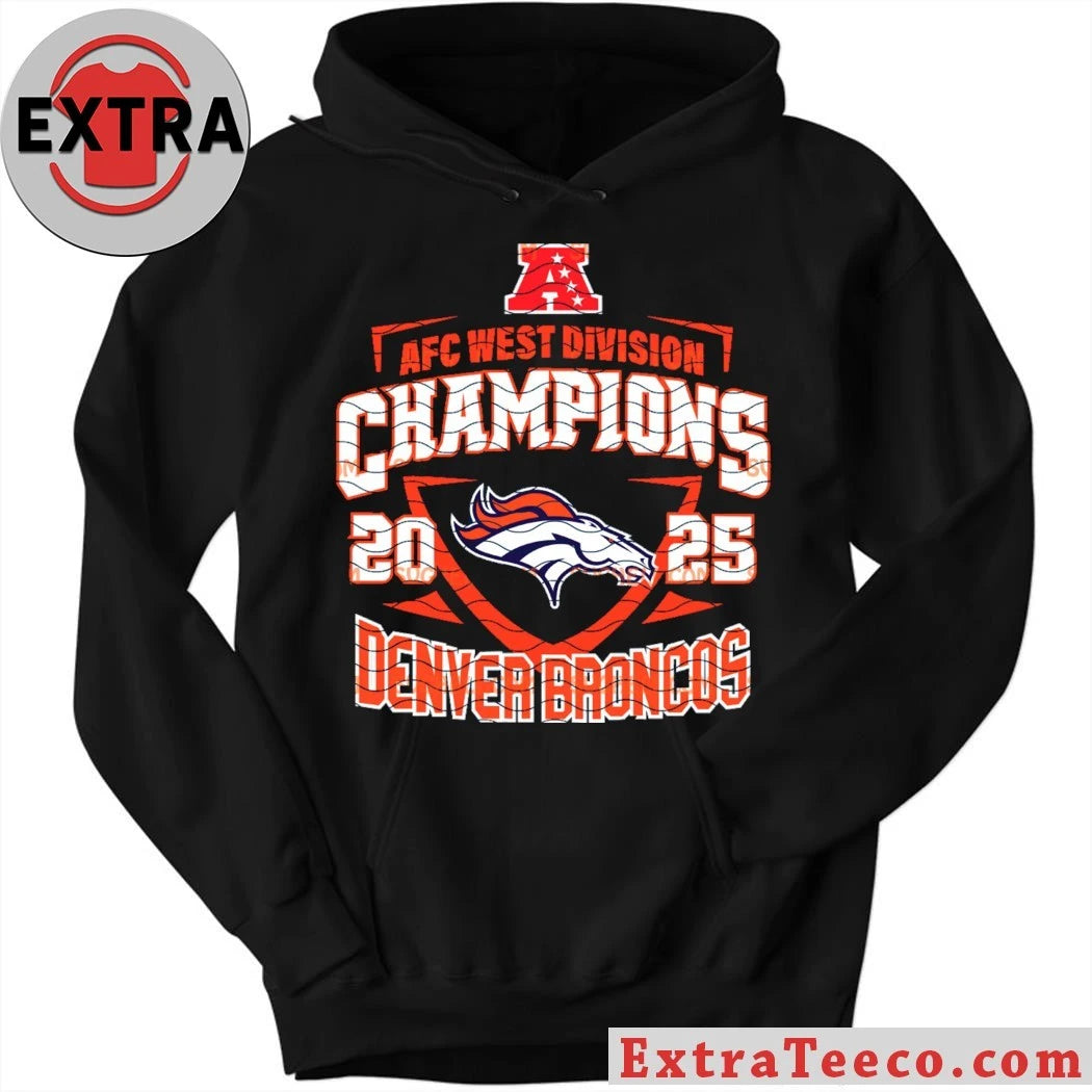AFC West Champions 2025 Broncos Team Logo Shirt