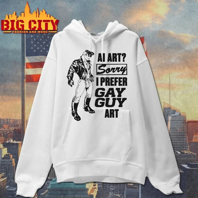 AI Art Sorry I Prefer Gay Guy Art Shirt