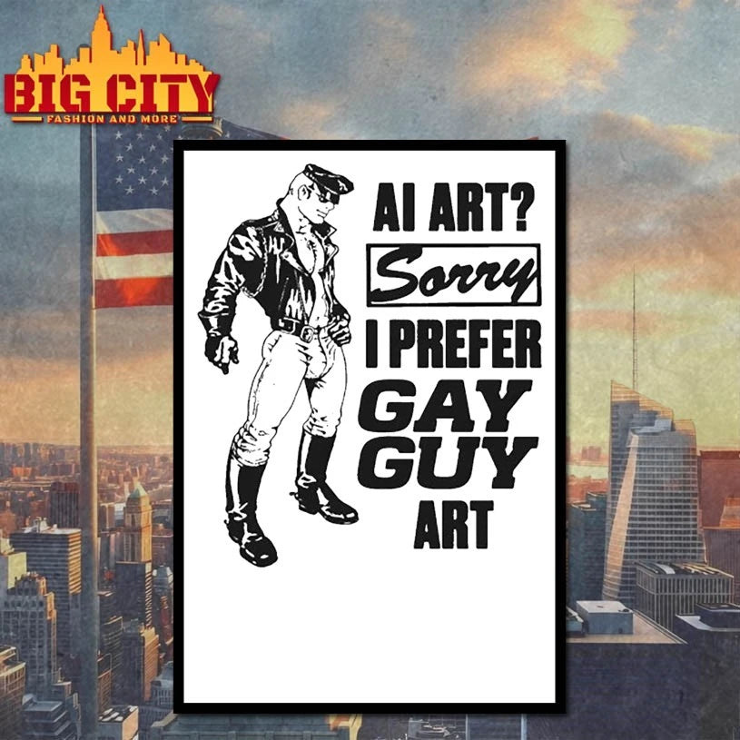 AI Art Sorry I Prefer Gay Guy Art Shirt