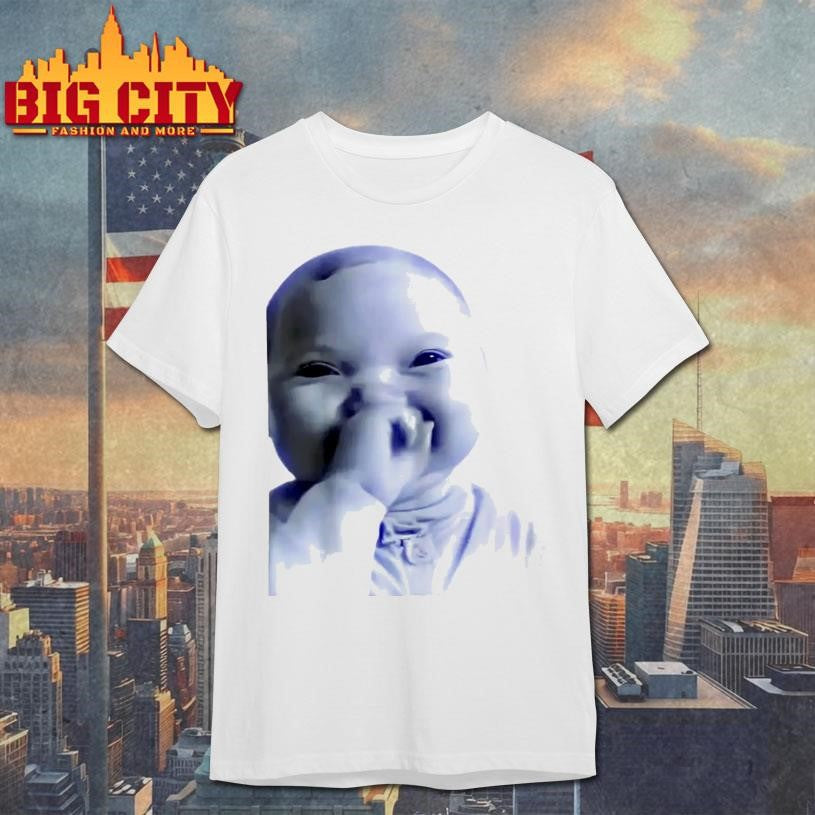 AI Baby Holding Laugh Meme Shirt