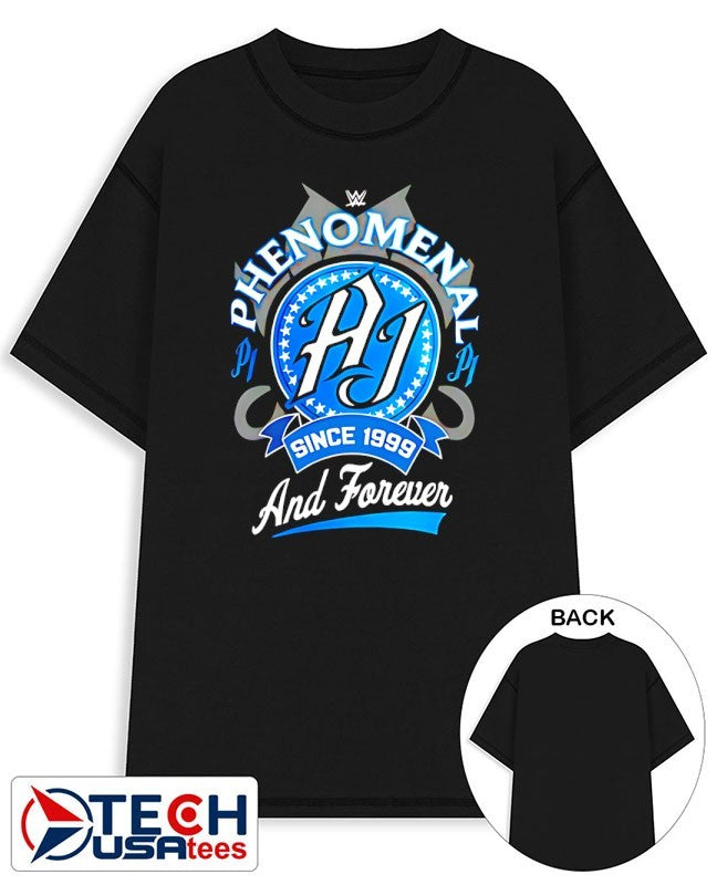 AJ Styles Phenomenal and Forever since 1998 logo shirt