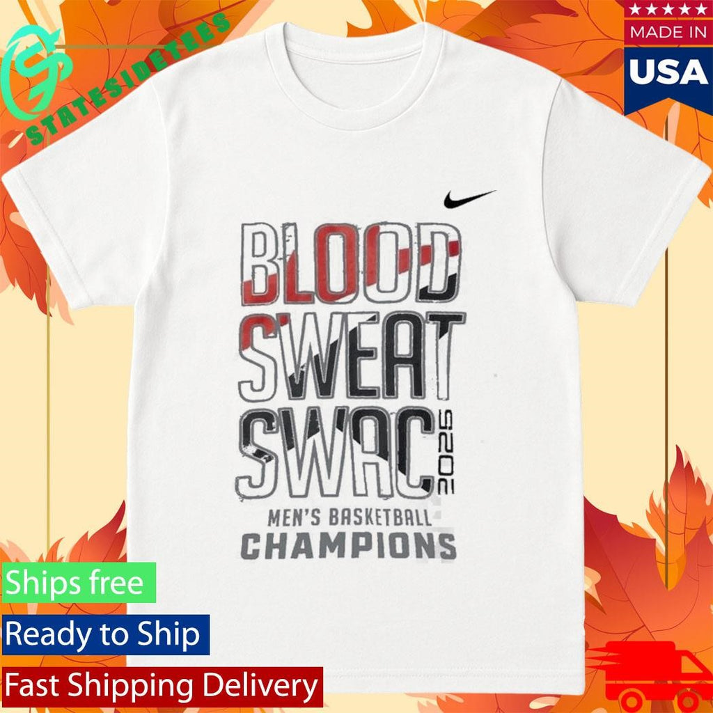 A&amp;M University Panthers Men’s Basketball PVAMU 2026 Blood Sweat Swac Champions T-Shirt