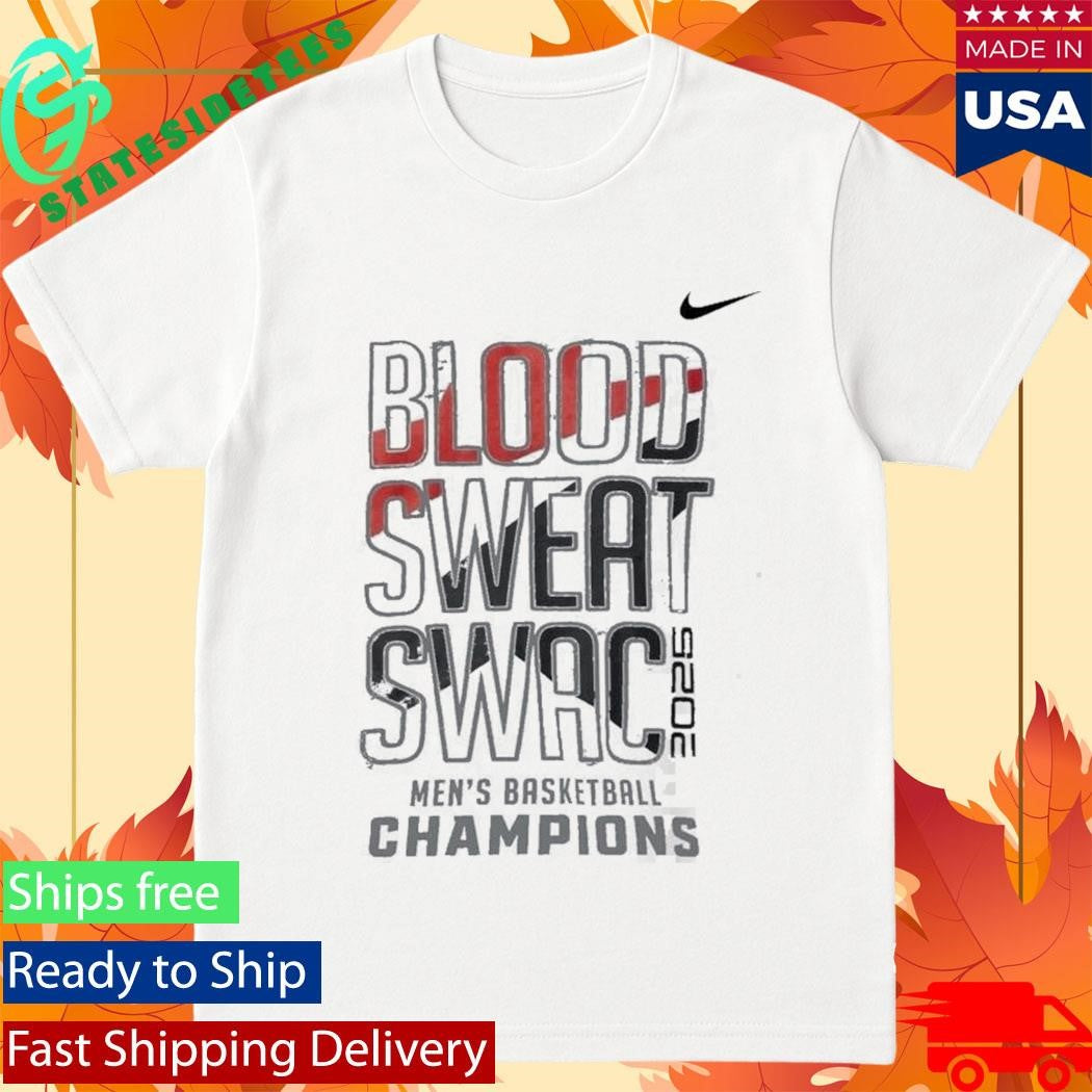A&amp;M University Panthers Men’s Basketball PVAMU 2026 Blood Sweat Swac Champions T-Shirt
