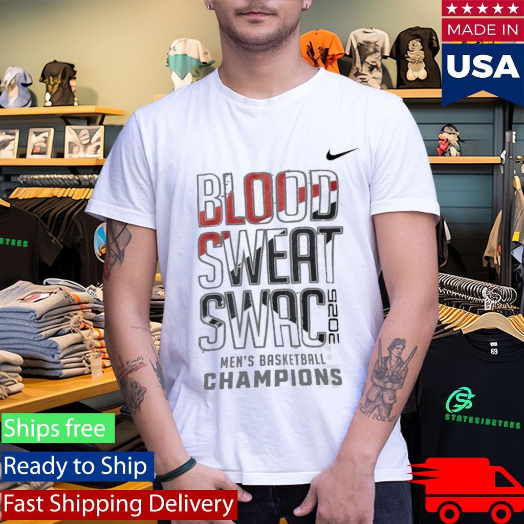A&amp;M University Panthers Men’s Basketball PVAMU 2026 Blood Sweat Swac Champions T-Shirt