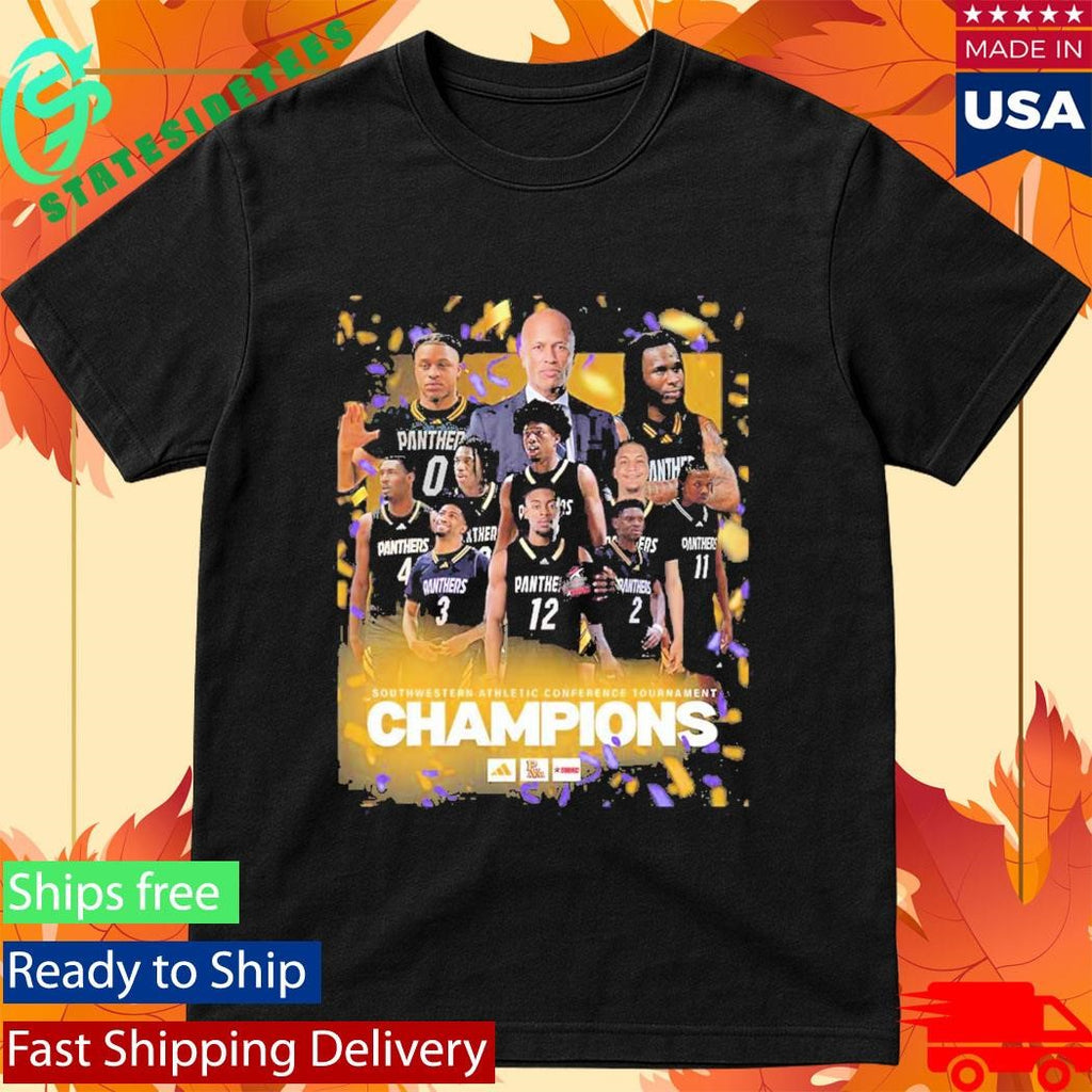 A&amp;M University Panthers Men’s Basketball PVAMU 2026 SWAC Champions T-Shirt