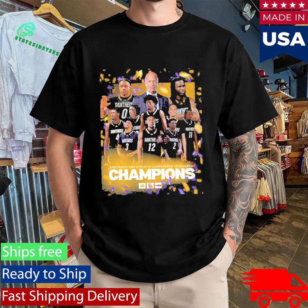 A&amp;M University Panthers Men’s Basketball PVAMU 2026 SWAC Champions T-Shirt