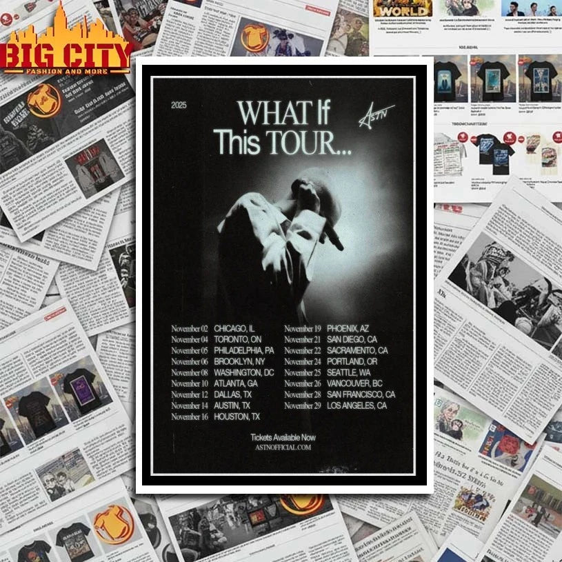 ASTN What If This 2025 Tour Poster Shirts