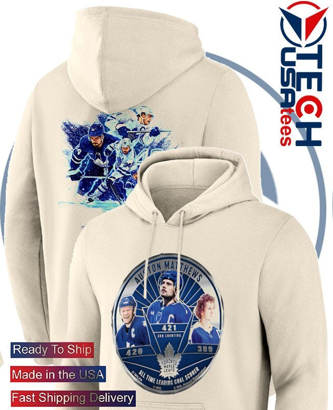 Auston Matthews Toronto Maple Leafs All Time Leading Goal Scorer 2025 shirt