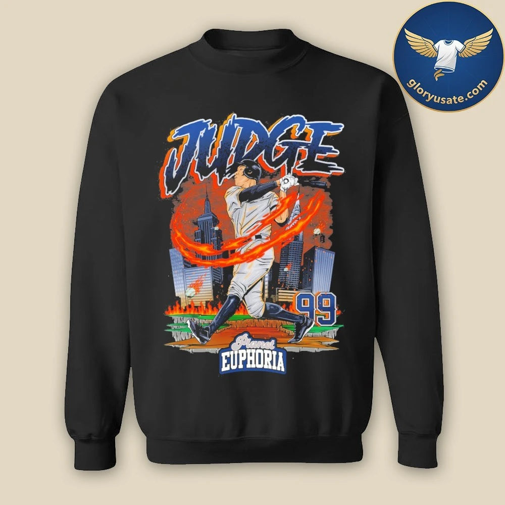Aaron Judge V3 New York Yankees Black TShirt MLB Home Run King Graphic Shirt