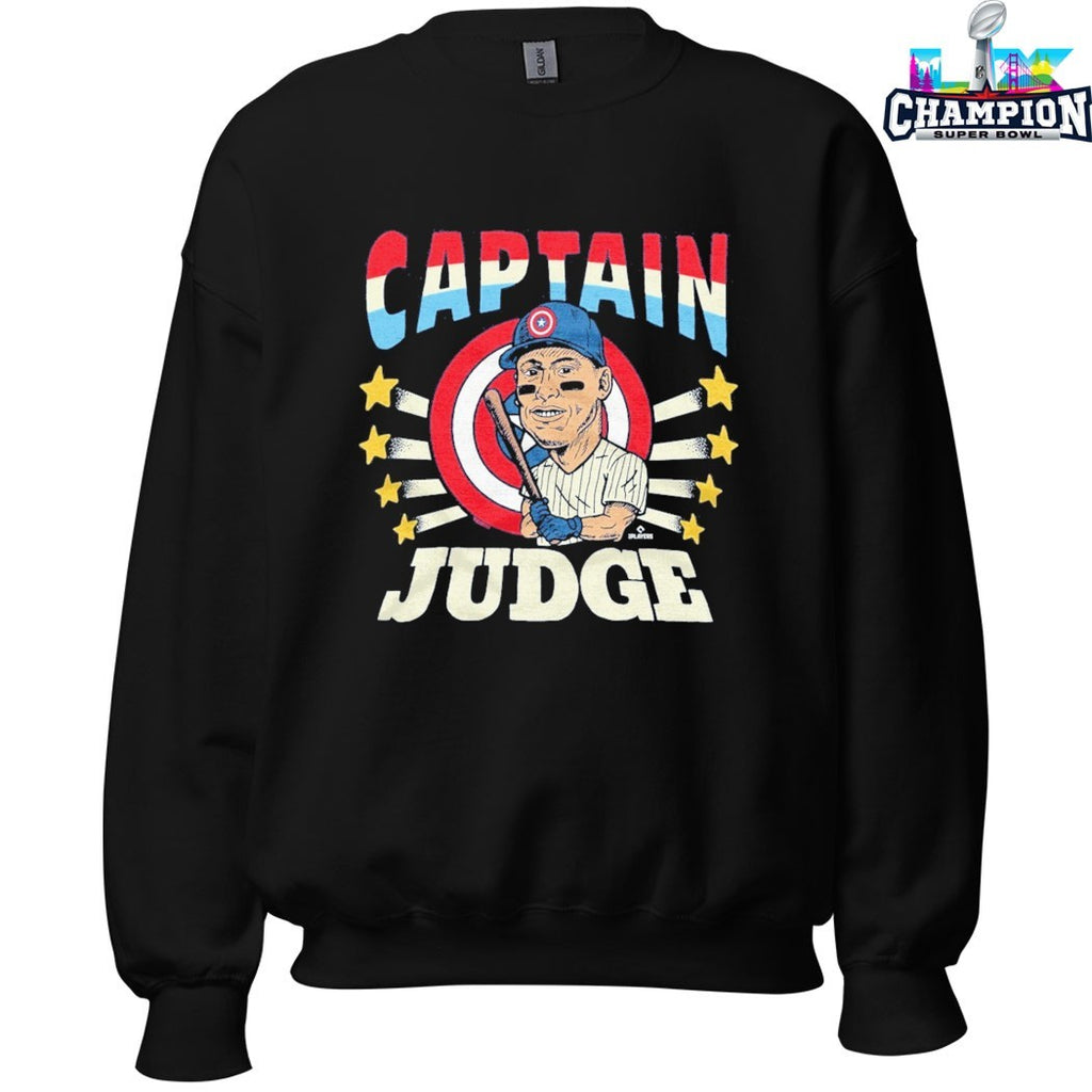 Aaron Judge x Captain America Caricature T-shirts