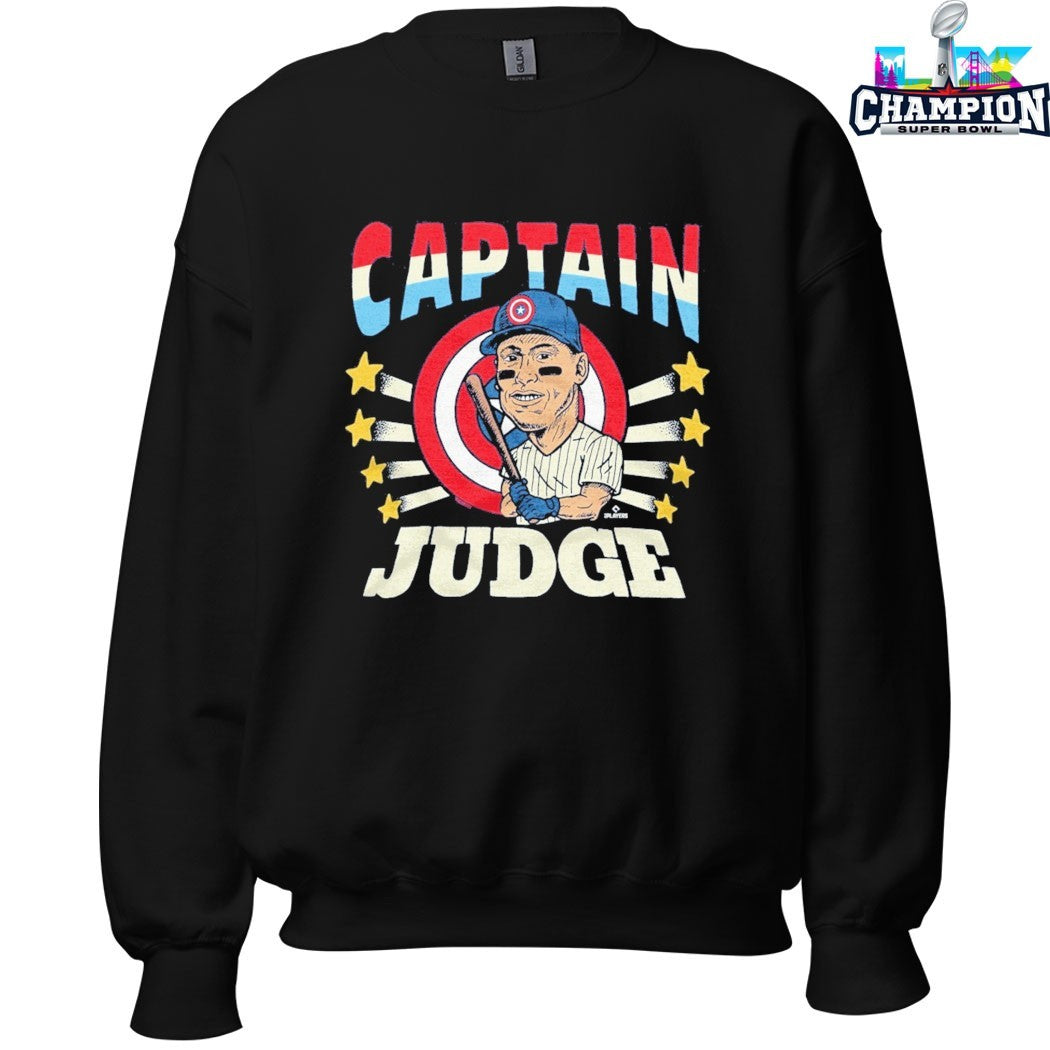 Aaron Judge x Captain America Caricature T-shirts