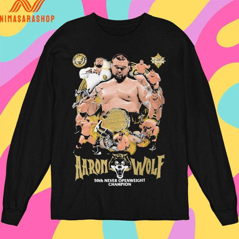 Aaron Wolf 50th Never Openweight Champion Shirts