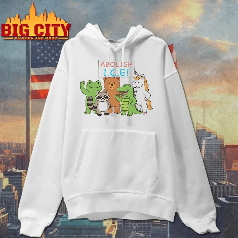 Abolish ICE Frog Unicorn Raccoon Bear Dinosaur Protest Shirt