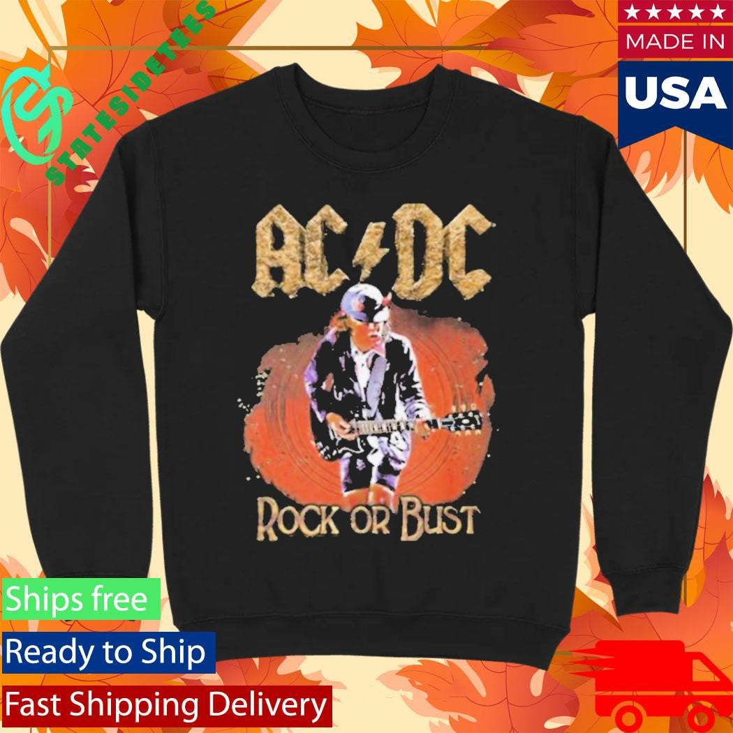 Acdc Rock Or Bust Double Sided Shirt
