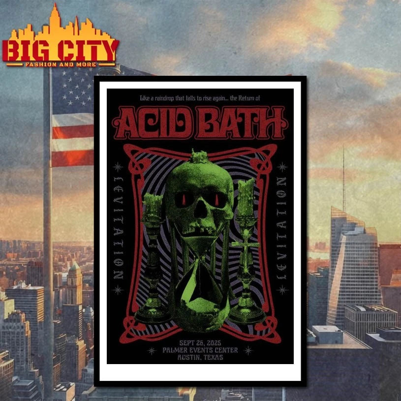 Acid Bath 9.25.2025 Austin TX Poster shirt