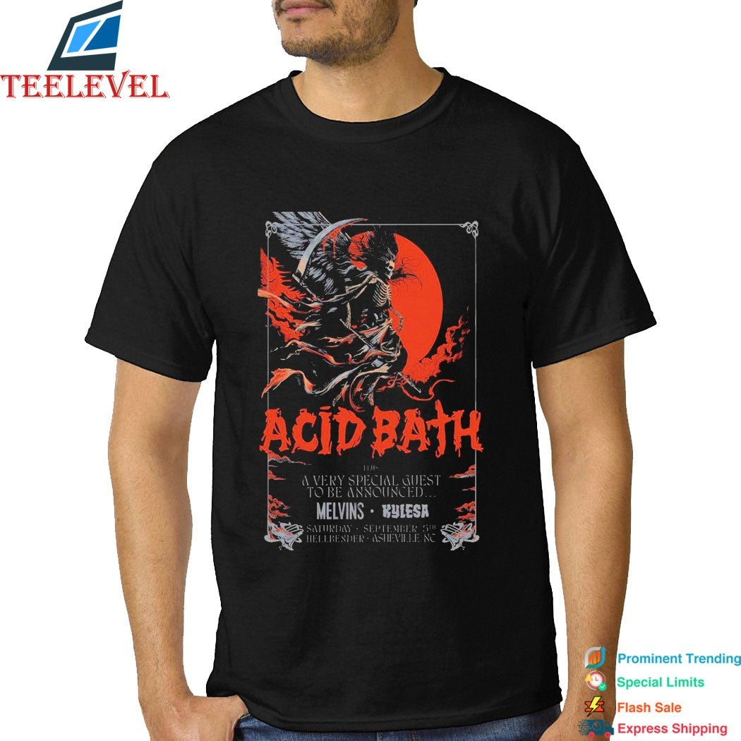 Acid Bath At Hellbender By The Orange Peel On Sept 5 2026 T-shirts
