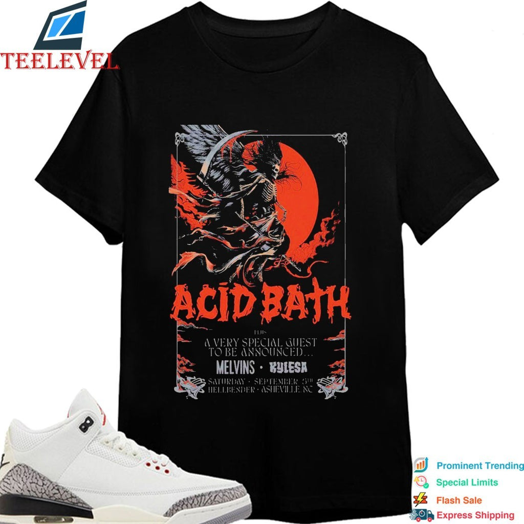 Acid Bath At Hellbender By The Orange Peel On Sept 5 2026 T-shirts