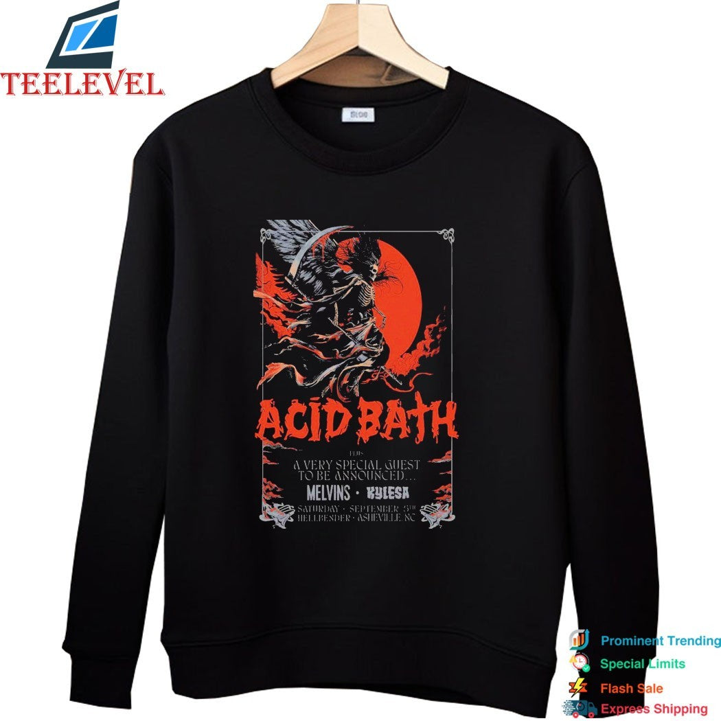 Acid Bath At Hellbender By The Orange Peel On Sept 5 2026 T-shirts