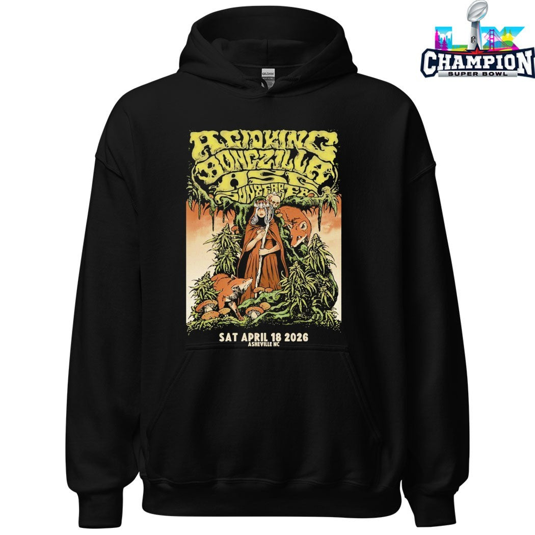 Acid King And Bongzilla Asheville NC On April 18 2026 T-Shirts