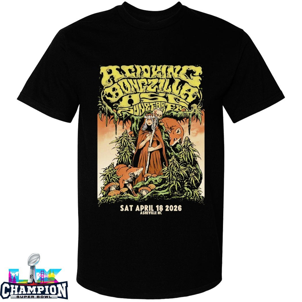 Acid King And Bongzilla Asheville NC On April 18 2026 T-Shirts