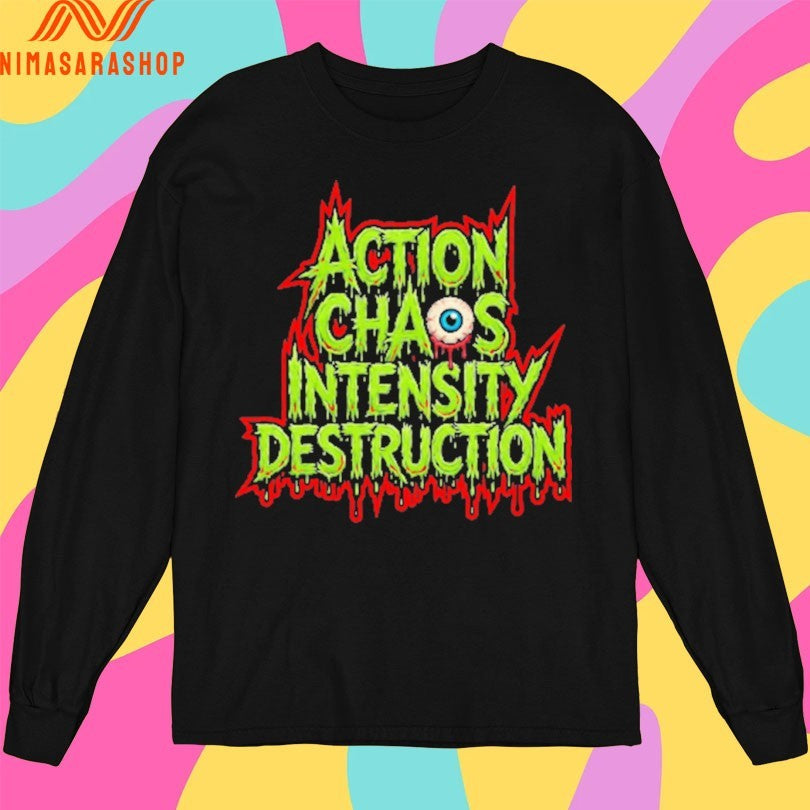 Acid Wrestling Action Chaos Intensity Destruction Shirts