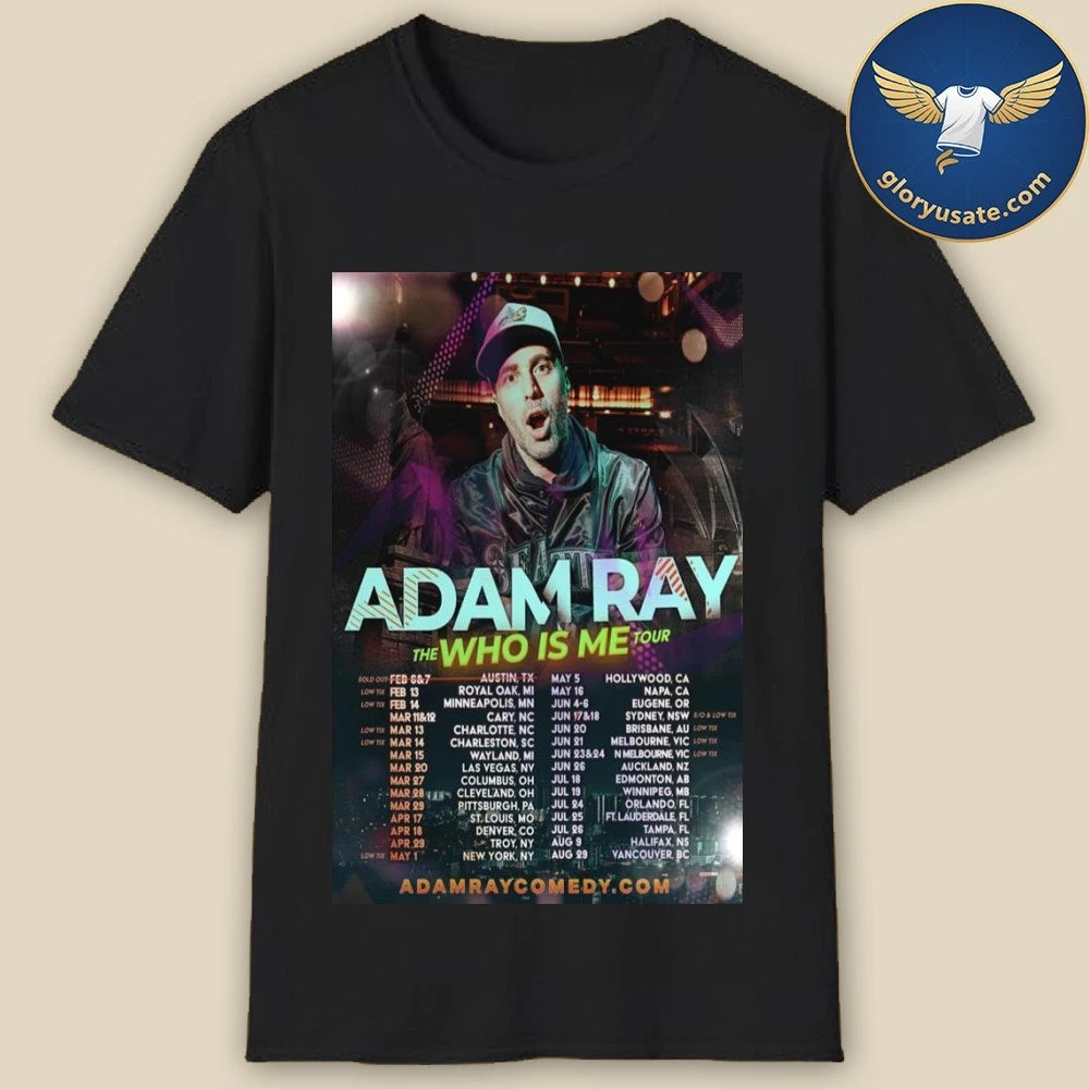 Adam Ray The Who Is Me 2026 Tour Poster Shirt