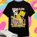 Adopt A Cat Face Death With A Furry Friend Heed The Call Of The Void But Cute Skeleton And Cat Shirts