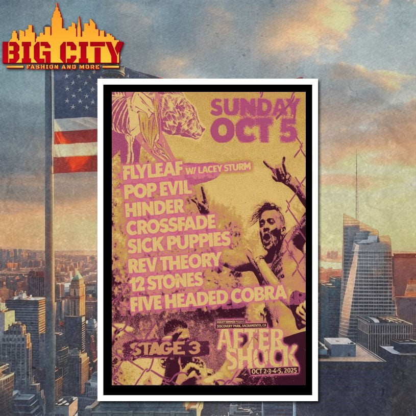 Aftershock Festival Discovery Park In Sacramento CA October 2-5 2025 Poster Shirt