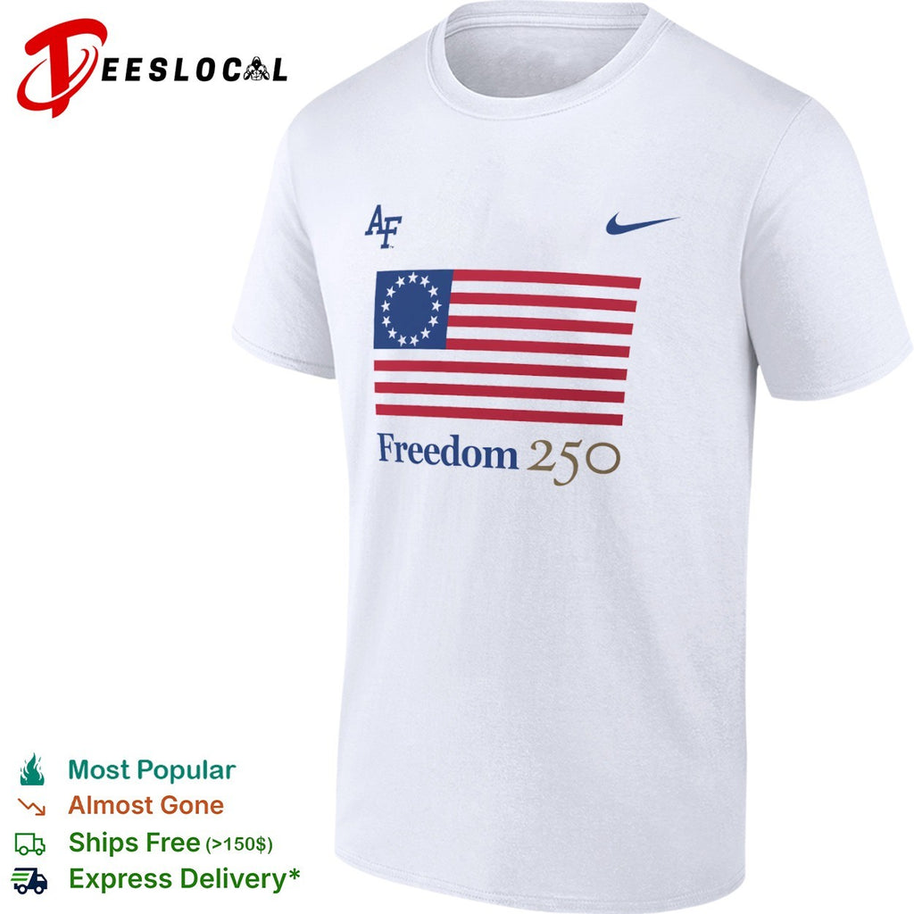 Air Force Falcons Freedom 250 Betsy Ross American Flag Logo shirt