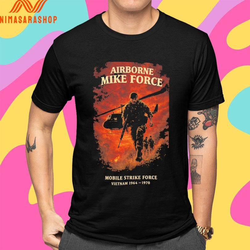 Airborne Mike Force Mobile Strike Force Vietnam 1964-1970 Shirts