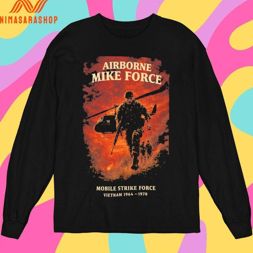 Airborne Mike Force Mobile Strike Force Vietnam 1964-1970 Shirts
